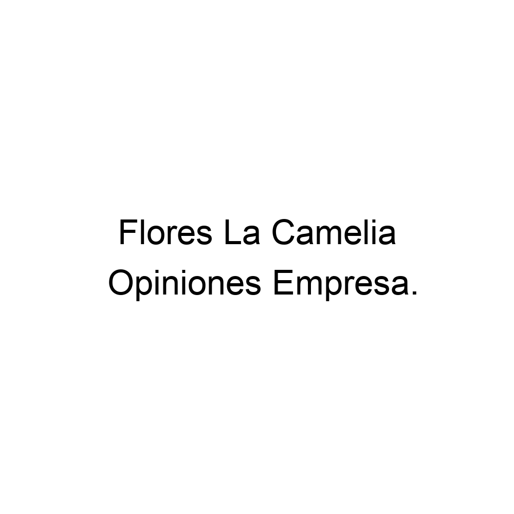 Opiniones Flores La Camelia, Oviedo ▷ 985236423
